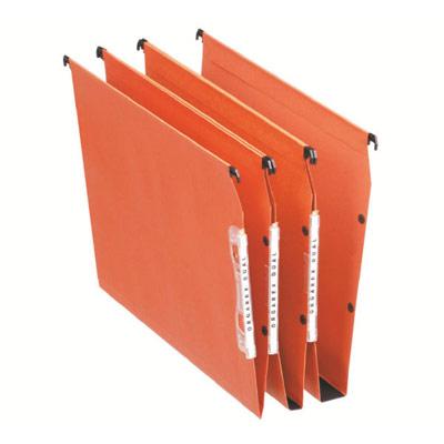 DOSSIERS SUSPENDUS EN KRAFT ORANGE ORGAREX DUAL - POUR ARMOIRE - FOND 15 MM - PAQUET DE 25