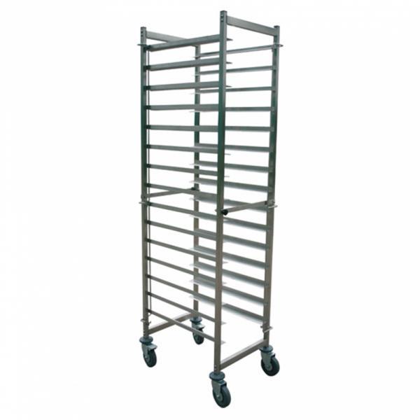 ECHELLE GASTRONORME ACIER INOXYDABLE 20 NIVEAUX 67,5X180X10,5CM - AZ BOUTIQUE - GASTRONORME