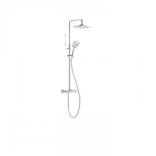 ENSEMBLE DOUCHE THERMOSTATIQUE DOUCHE FIXE DE 242X242 MM CHROMÉ - TRES 21739501