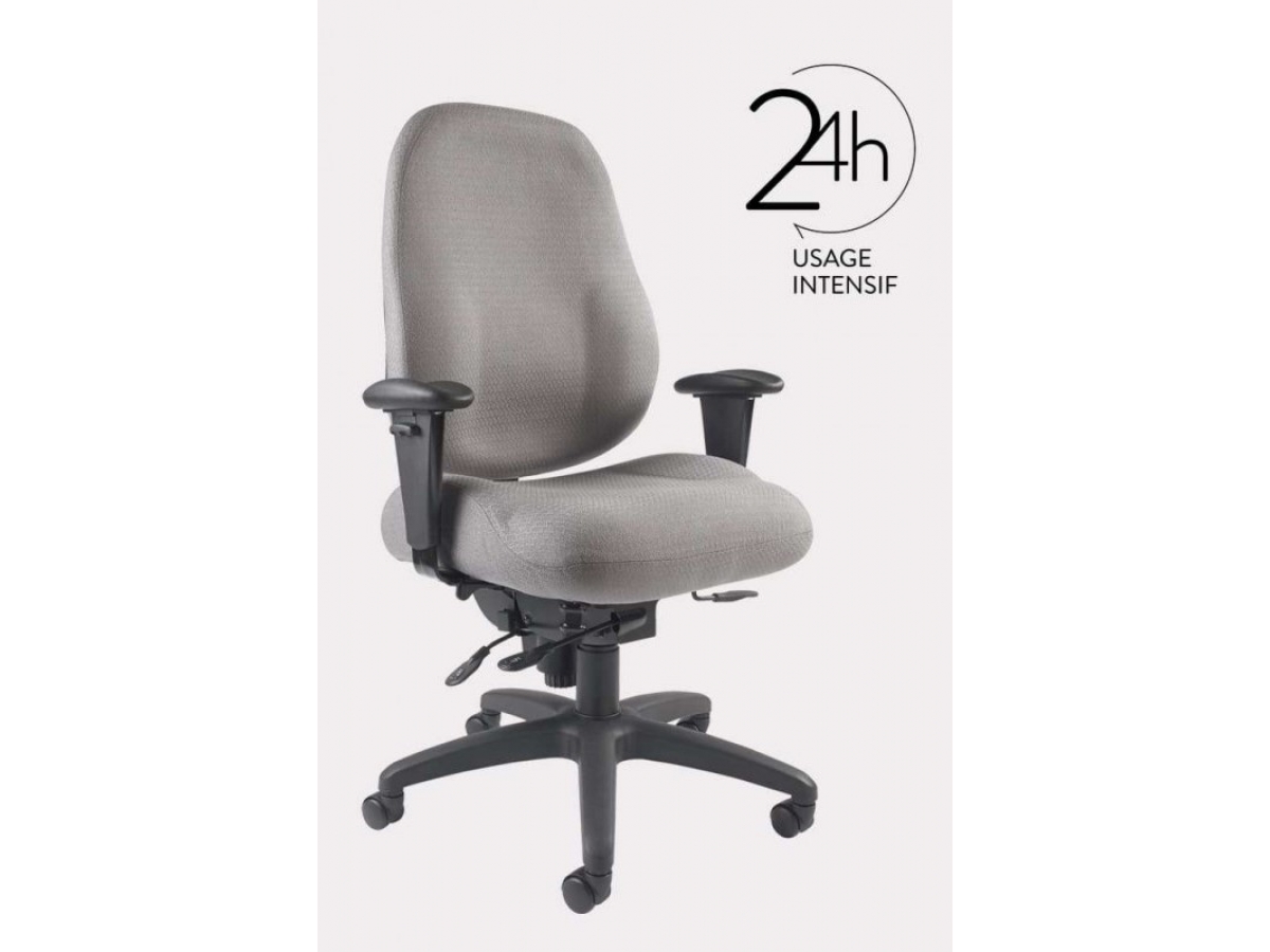 Fauteuil de direction ergonomique et fonctionnel DEXTER - Usage intensif 24h, design soigné et réglages personnalisables_0