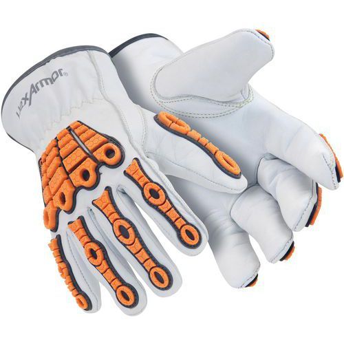 GANTS DE MANUTENTION DE PROTECTION CUIR ANTI COUPURES CHROME SLT® 4060 - 6 - HEXARMOR