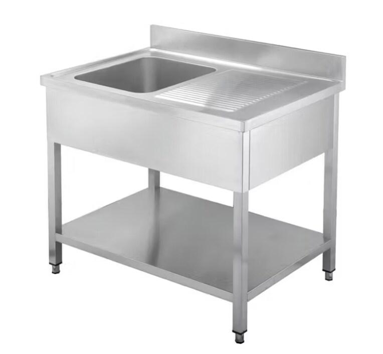 Gasfrit- Evier sous plan 1 évier et 1 égouttoir inox industriel 1000 x 500 x 850 - inox gf40000_0
