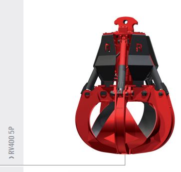 Grappins pour pelles et chargeurs RV400B 5P Rozzi - hydrauliques, haute performance, rotation disponible_0