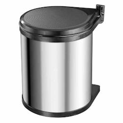 Hailo Poubelle Compact Box Taille M 15 L Acier Inoxydable 3555 101 - argenté inox 261455_0
