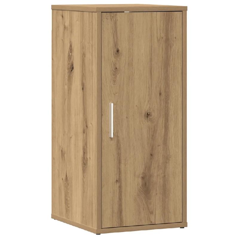 Helloshop26 - Armoire à chaussures avec porte 32 x 35 x 70 cm grand espace de rangement style artisanal en bois d'ingénierie chêne 02_0050917 - Boi_0