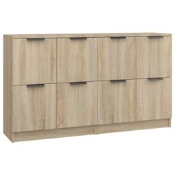 Helloshop26 - Buffet bahut commode armoire meuble de rangement organisateur cuisine salle de séjour salons lot de 2 sonoma 60 x 30 x 02_0036812 - 300_0