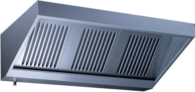 Hotte inox série Vecteur - Débit 1000 dm3/s - Sans moteur - Finition satinée - 2 filtres Choc 500x400x20 mm_0