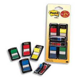 SET DE 4 X 50 INDEX POST-IT STANDARDS + 2 X 24 INDEX IMPRESSION FLECHE - COLORIS ASSORTIS