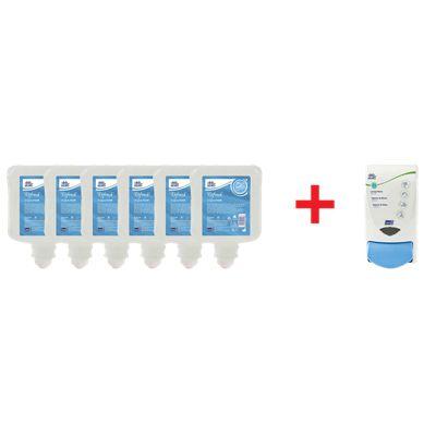 LOT DE 6 MOUSSES LAVANTE REFRESH ORIGINAL FOAM + 1 DISTRIBUTEUR WASHROOM OFFERT DEB STOKO_0