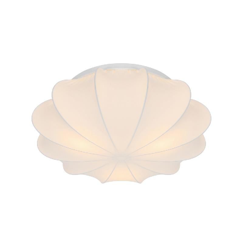 Nordlux Plafonnier Aeron 60  Textile Blanc ,  H. 24 - IP20 - E27 /   Intérieur - blanc textile 5704924025044_0