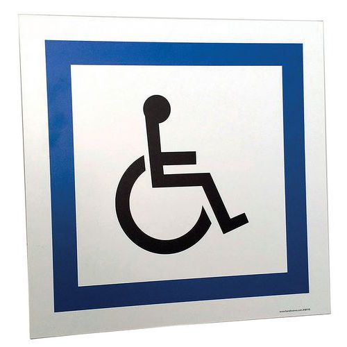 PANNEAU STATIONNEMENT RÉSERVÉ AUX PERSONNES HANDICAPÉES