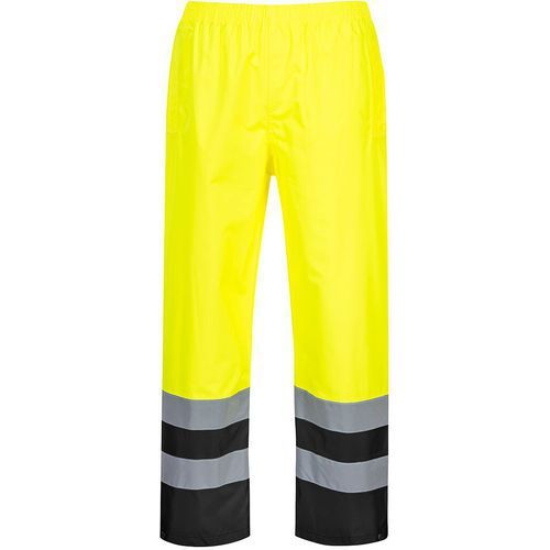 PANTALON HAUTE-VISIBILITÉ BICOLORE S486 NOIR/JAUNE L - PORTWEST