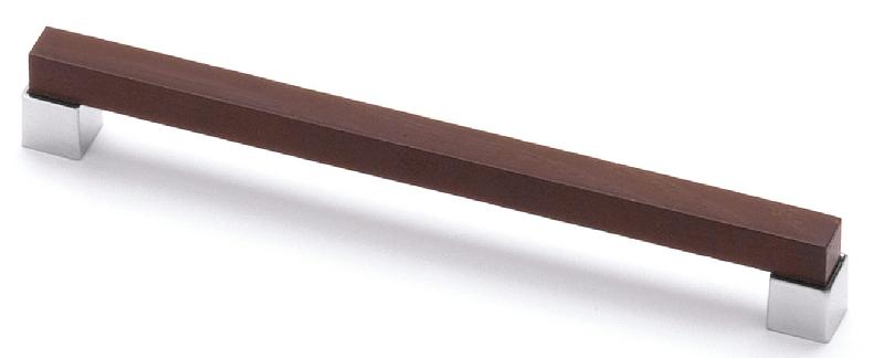 POIGNÉE SYMBIOSIS 176MM ENTRAXE 160MM CHROMÉ MAT/FRÊNE WENGUÉ - ESTAMP - 9382800
