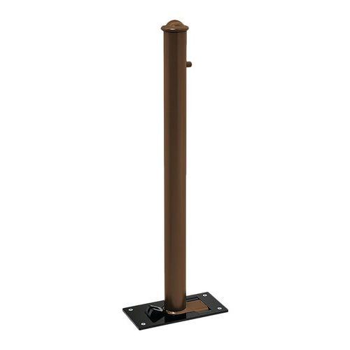 POTELET RABATTABLE SOLIBLOC Ø 76 MM AGORA - MARRON 8017 - PROCITY