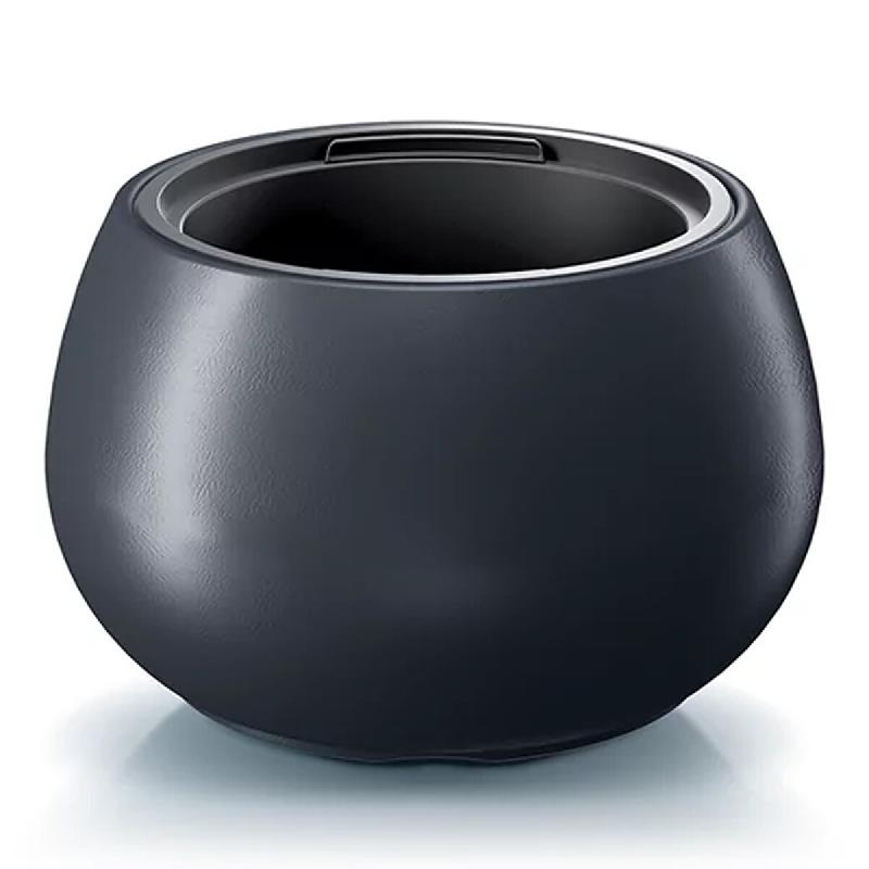 Prosperplast - Pot HEOS 32 L avec réservoir - 43,6x43,6x27 cm, coloris Anthracite - gris plastique polypropylène ZA2995_0