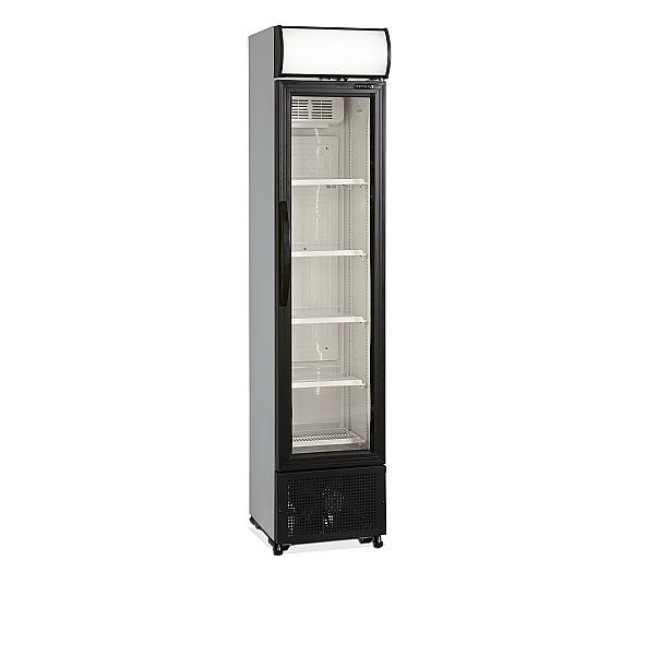 Réfrigérateur à boissons - petite largeur 182L - extérieur blanc - porte plastique noir - FSC175H_0