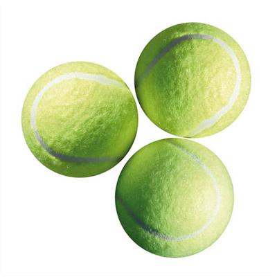 SACHET DE 3 BALLES DE TENNIS EN MOUSSE BASSE DENSITE Ø 70 MM