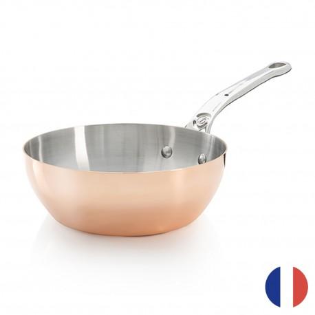 SAUTEUSE BOMBÉE EN CUIVRE INOX À FOND MAGNÉTIQUE INDUCTION DE BUYER_0