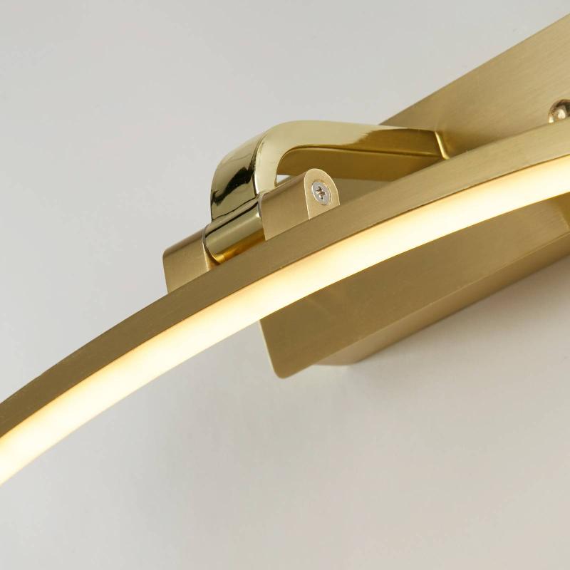 SEARCHLIGHT APPLIQUE MURALE LED SANTORINI, LARGEUR 40 CM, LAITON, INCLINABLE