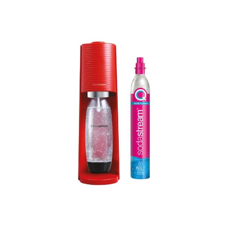 SODASTREAM Machine à Gazéifier L'eau + 1l Bouteille + 1 Cylindre 1012811332 - rouge 7290113764255_0