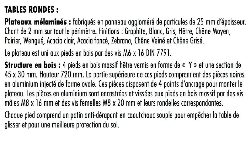 Table de collectivité ronde Nexos - Mobel Linea - 116, Blanc_0