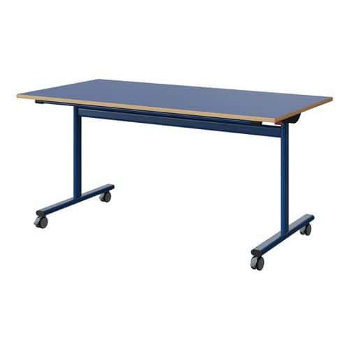 TABLE MALIBU RAB. 160X80 T6 DL ST ALAISÉ BLEU U525/BLEU 5005 - MANUTAN EXPERT