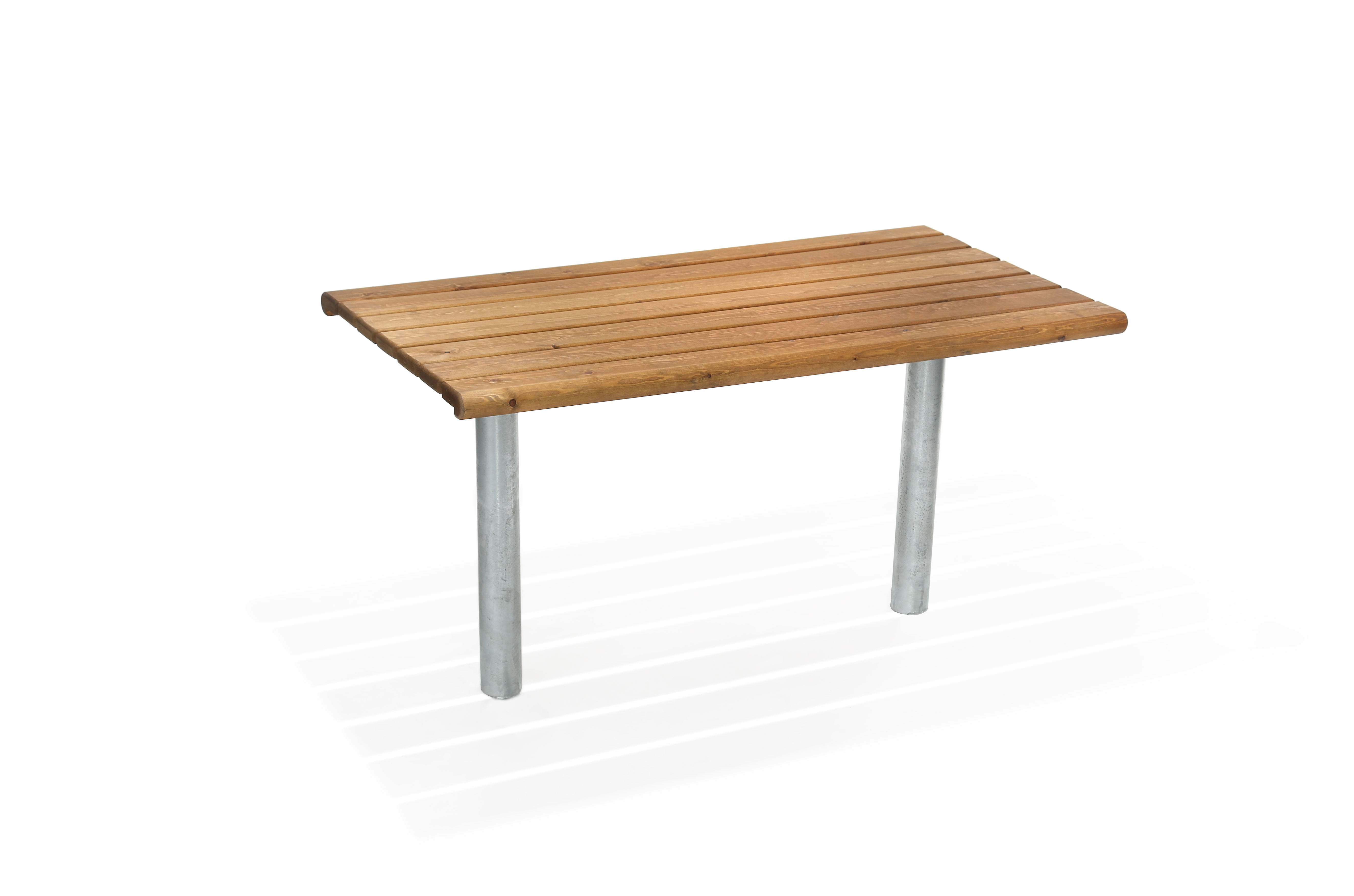 Table publique Sofiero réf 8037046 - Hags - Brun/Galvanisé - Scellement béton_0