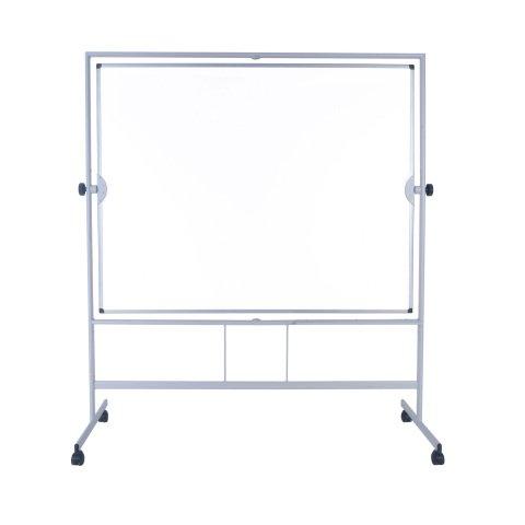 TABLEAU BLANC PIVOTANT PLUS DE BI-OFFICE, SURFACE DOUBLE FACE EN ACIER CÉRAMIQUE, STRUCTURE EN ALUMINIUM, 150 X 120 CM