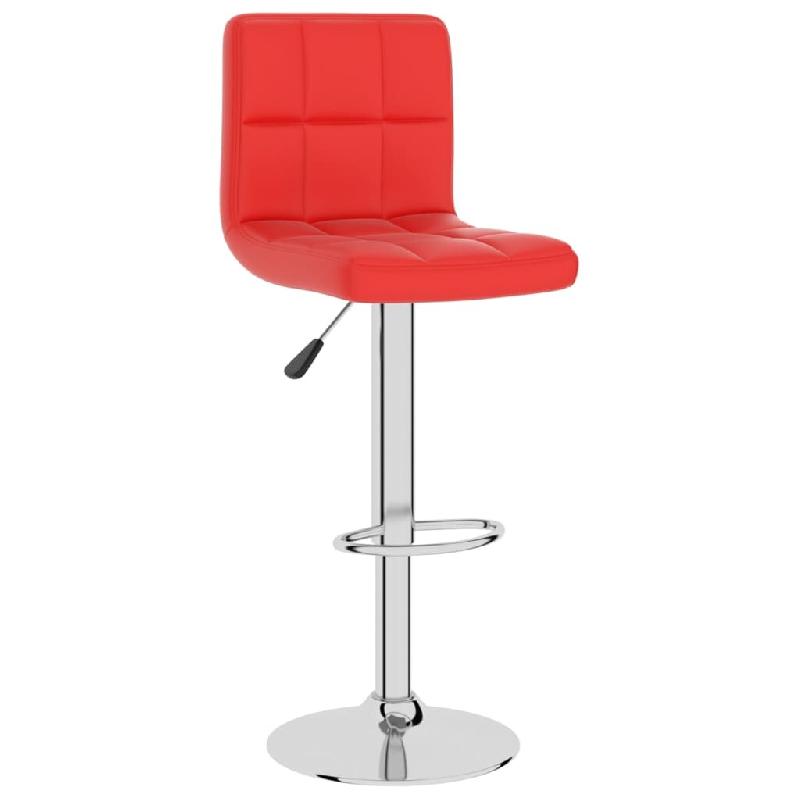 Tabouret de bar Rouge Similicuir Modèle Aero Signature - rouge 334221_0