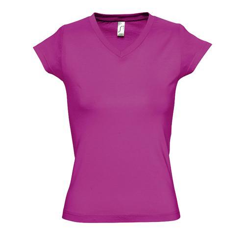 TEE-SHIRT PERSONNALISABLE FEMME EN COTONFUCHSIA