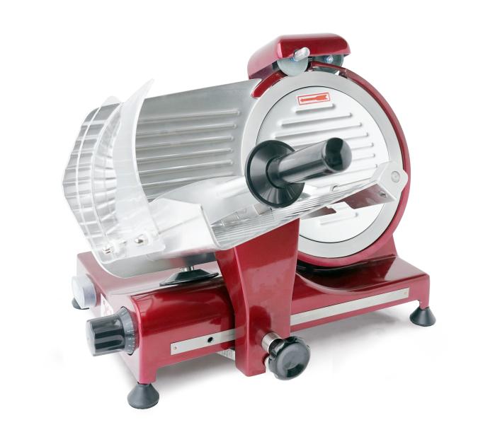 Trancheuse à viande professionnelle Profi Line 250 - version rouge - 210086 - 320W - Aluminium et Inox_0
