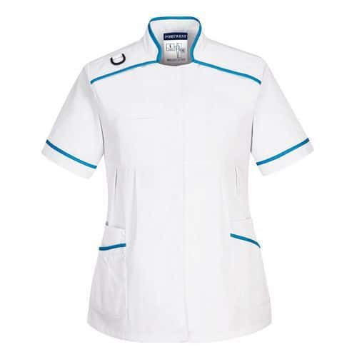 TUNIQUE DE MATERNITÉ MÉDICALE LW22 BLANC/BLEU XXL - PORTWEST