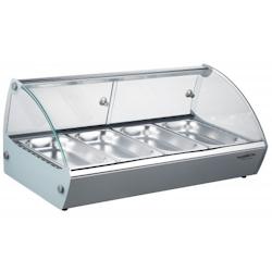 Vitrine chaude   4 x GN 1/3          Acier inoxydable 840x395x270mm COMBISTEEL - gris inox 0641094307240_0