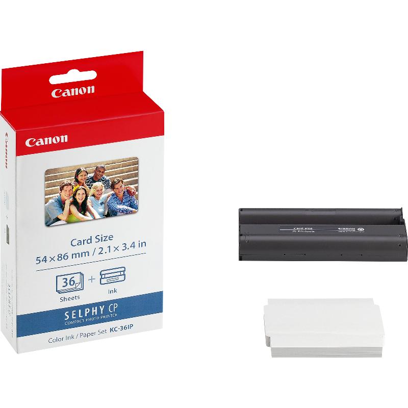 Canon Jeu d'encre couleur et de papier au format 54 x 86 mm KP-36IP, 36 feuilles_0