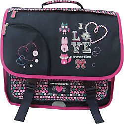 CARTABLE 2 COMPARTIMENTS LOVE SWEETY   VIOLET
