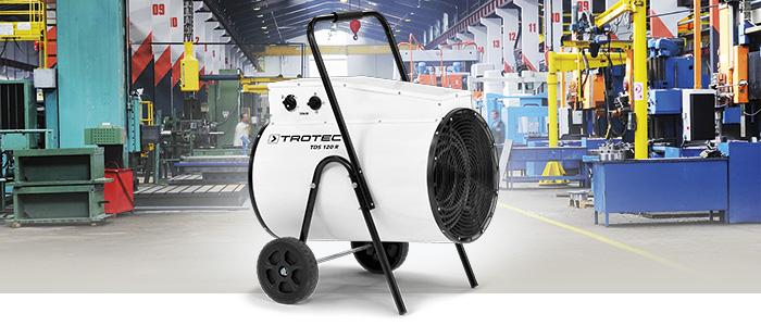 Chauffage électrique TDS 120 R - 30 kW - Chariot stable avec roues à roulement à billes_0