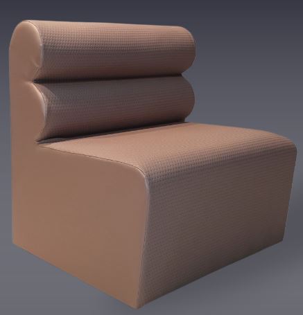 Chauffeuse Fidji - Banquette design - Hauteur 78 cm, Profondeur 65 cm, Largeur 45 cm_0