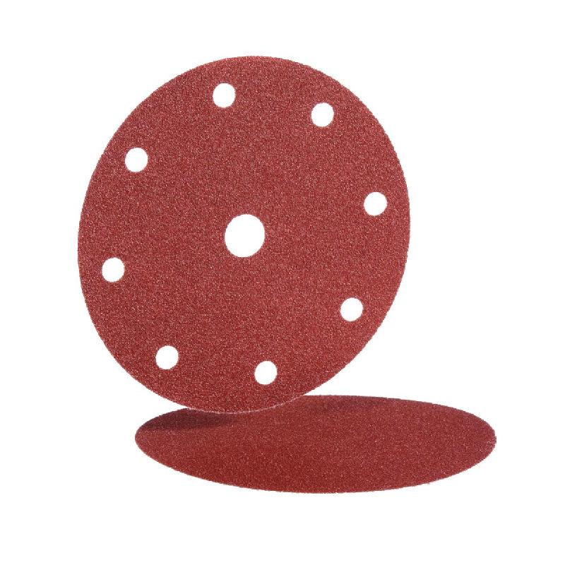 Disque abrasif velcro BW115 150mm 9 trous grain 40 - boîte de 50 - HERMES - 6539505 - 855263_0