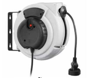 Enrouleur de câble électriques compact avec carrossage thermoplastique très résistant 15 m - 230 V, 50 Hz - SÉRIE RM-POWER - Réf 612 100.100_0