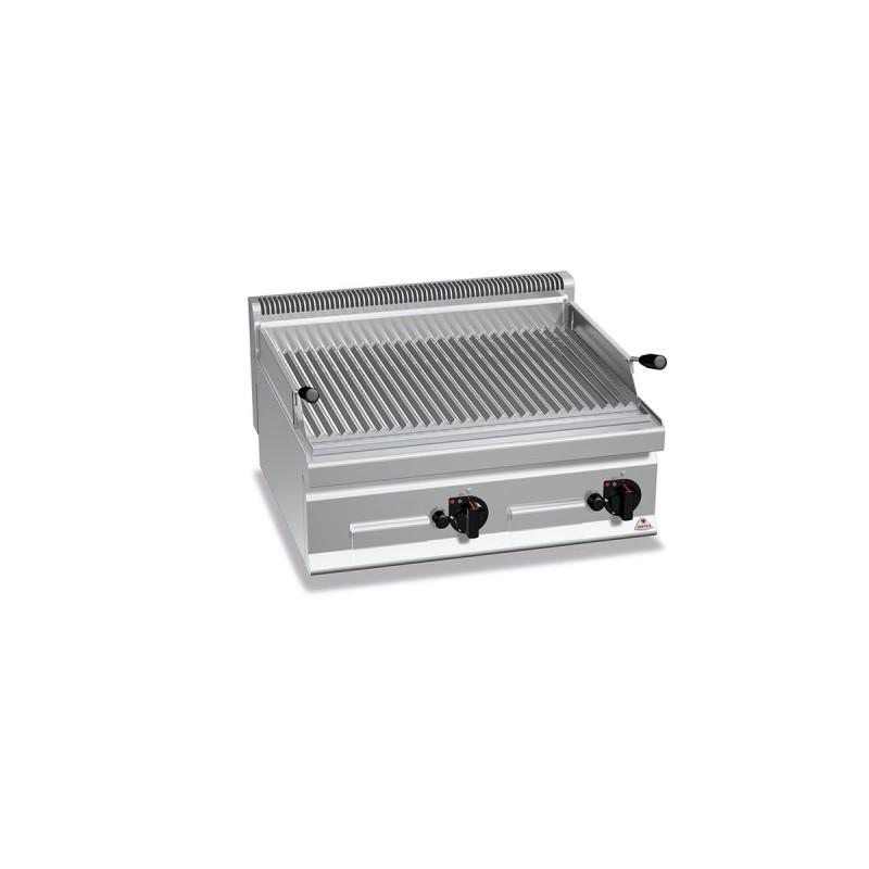 Grill gaz sur pierre de lave - Art Cuisines Pro - inox, grille réglable et allumage piézo_0