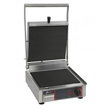 Grill panini simple professionnel vitrocéramique plaques rainurées - 10192VRR_0