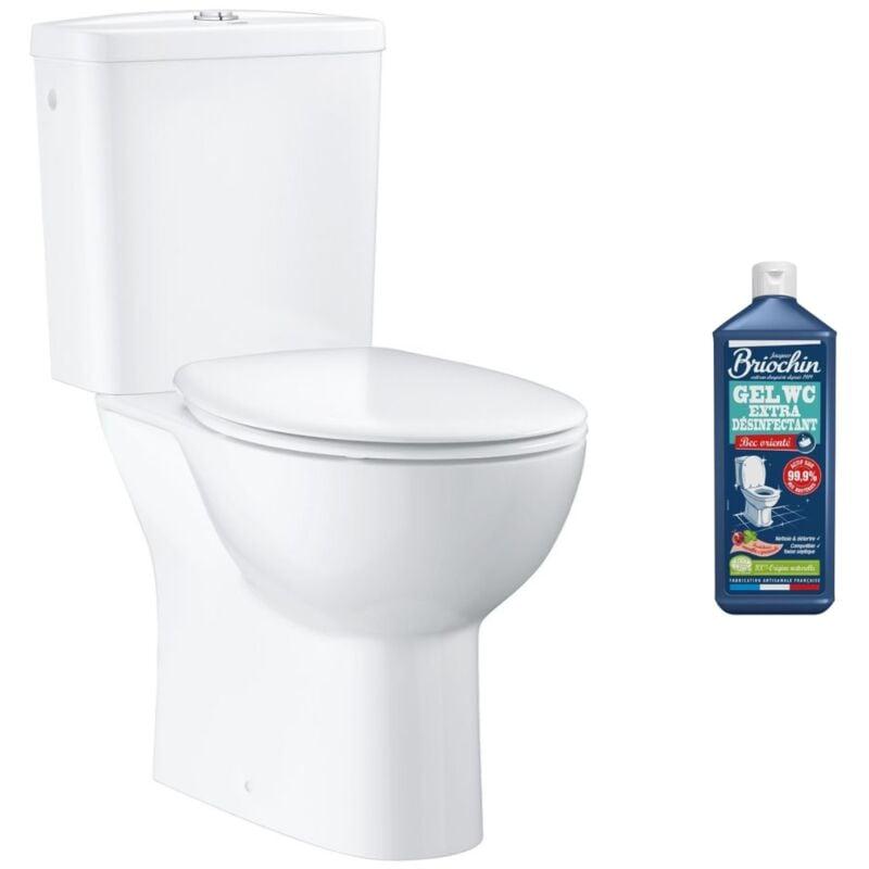 Abattant WC GROHE Bau Ceramic - Fermeture Frein De Chute | Blanc Alpin | Fixation Rapide