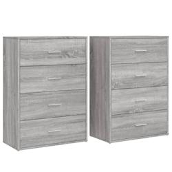 Helloshop26 - Buffet bahut commode armoire meuble de rangement organisateur cuisine salle de séjour salons lot de 2 sonoma 60 x 31 x 02_0036961 - 300_0