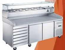 Meuble réfrigéré TRPIZ2P7TV1-3X - inox 304 - plan de travail en granit - grande capacité_0