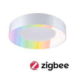 Paulmann Plafonnier LED Smart Home Zigbee 3.0 Casca IP44  RGBW+ 1750lm 230V 20W gradable Blanc dépoli 75414 - blanc plastique 75414_0