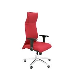 Piqueras y Crespo Fauteuil de direction Albacete avec tissu BALI couleur marron - rouge multi-matériau 206SBALI933_0