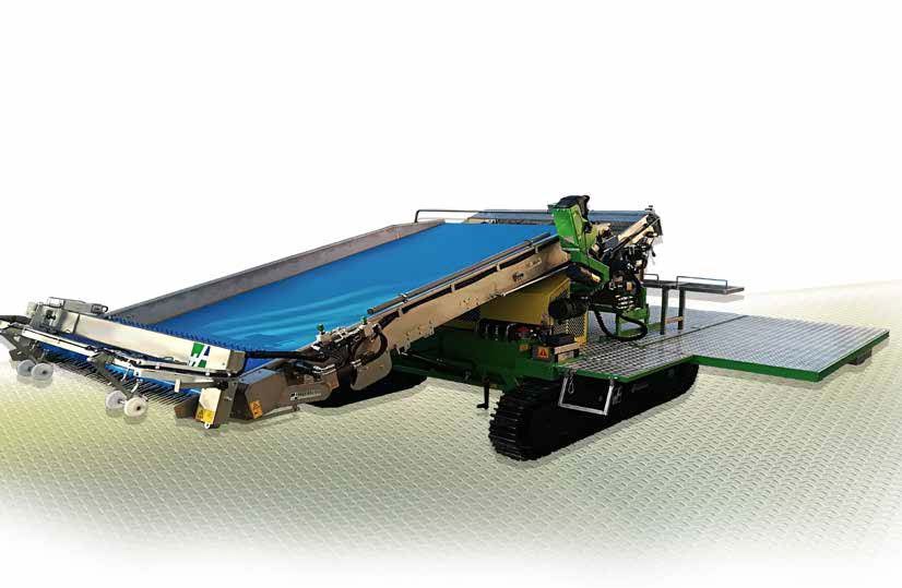 Récolteuse SLIDE TRAX VALERIANA - Hortech SRL - pour mâche en serres et plein champ - vitesse max 7 km/h_0
