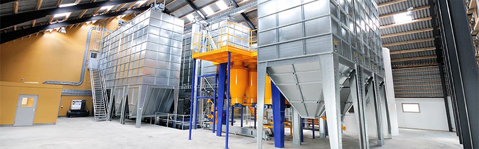 Silo de stockage carré et modulaire BM pour céréales, granulés, farine et pellets_0