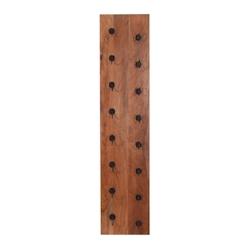 SIT Möbel Casier à vin mural | pour 8 bouteilles | Bois de manguier naturel | Métal recyclé noir antique | L 33 x P 4 x H 148 cm - multicolore mul_0