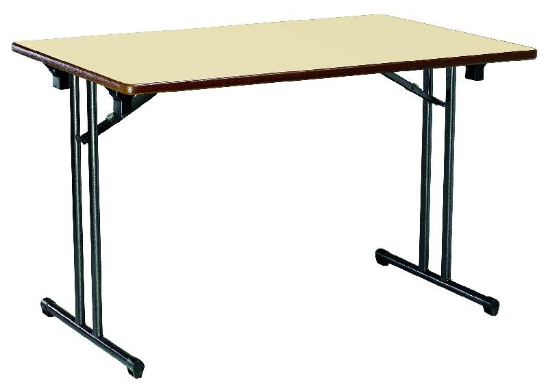 Table pliante Berry 160 x 80 cm - empilable avec plateau de 24 mm d'épaisseur_0